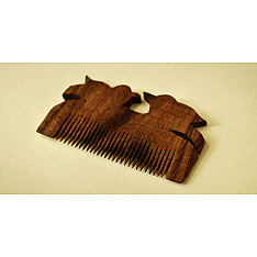 Wooden comb ~ Tribal markings { 6 }